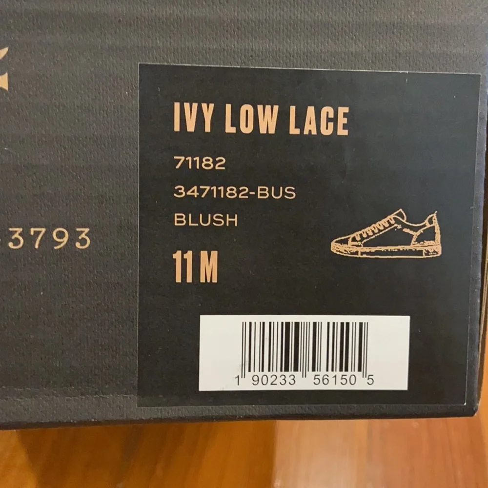 FRYE‎ IVY LOW LACE BLUSH SNEAKER SIZE 11M BRAND NEW IN BOX